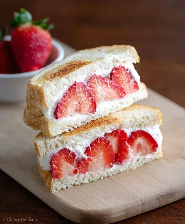 4-ingredient Strawberry Sando