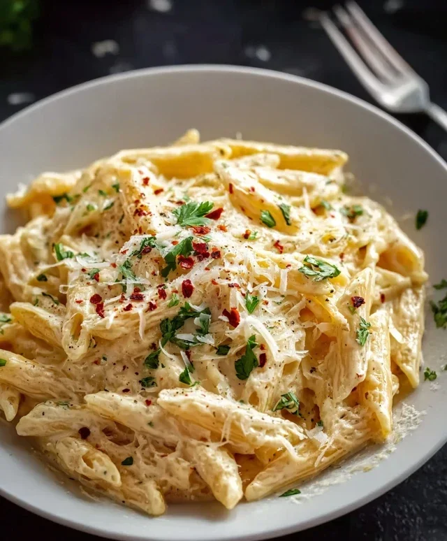 One Pot Creamy Garlic Pasta (Just 20 Minutes!)
