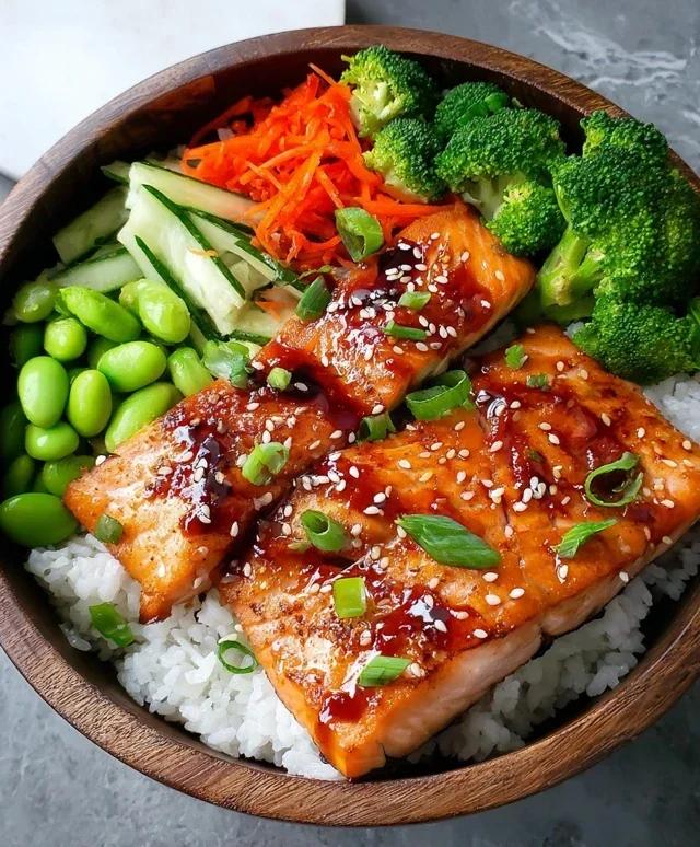 Meal Prep Teriyaki Salmon Rice Bowls