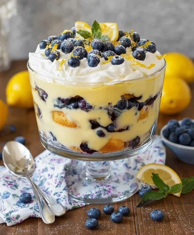 Easy Lemon Blueberry Trifle Recipe