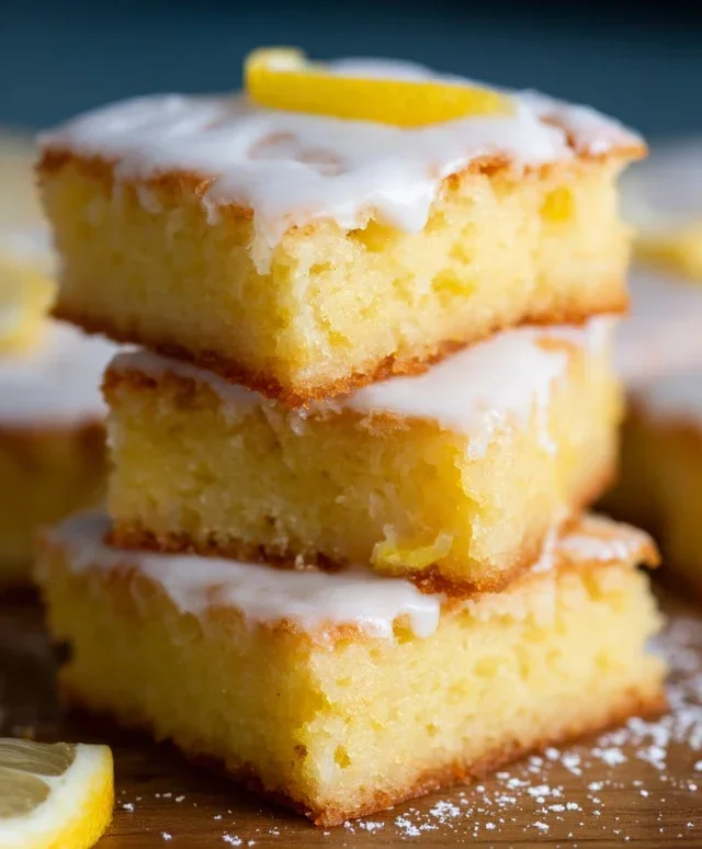 Easy Lemon Brownies Recipe