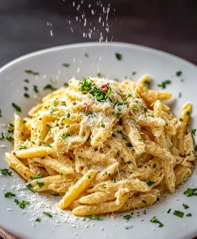 One Pot Creamy Garlic Pasta (Just 20 Minutes!)