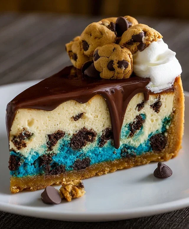 Cookie Monster Cheesecake