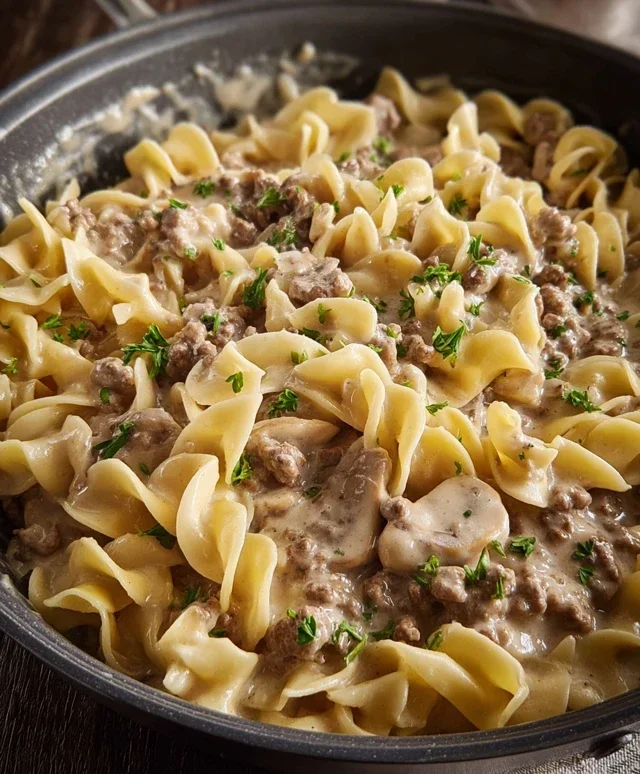 Ground Beef Stroganoff
