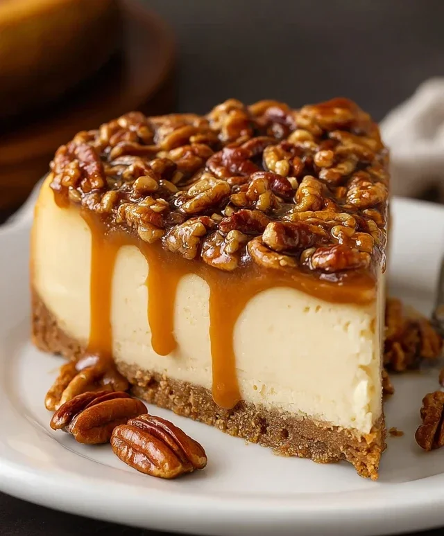 Pecan Caramel Cheesecake