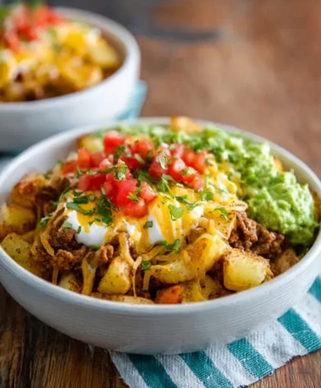 Loaded Potato Taco Bowl