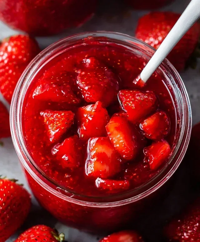 Fresh Strawberry Sauce (Strawberry Topping)