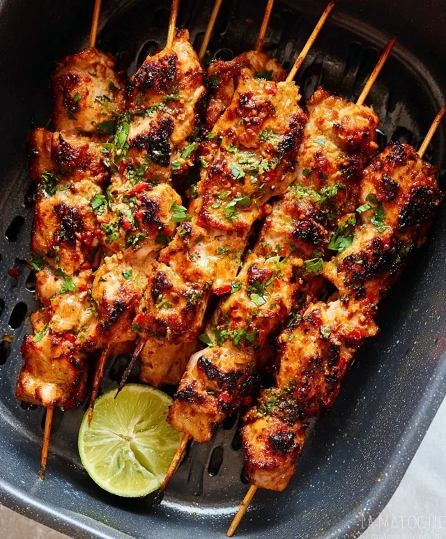 Bang Bang Chicken Skewers