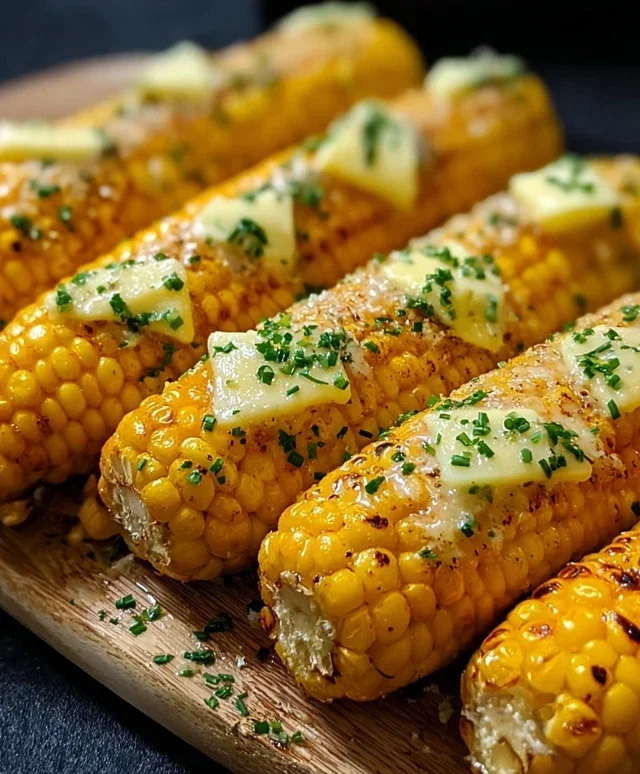 Cheesy Garlic Butter Corn on the Cob