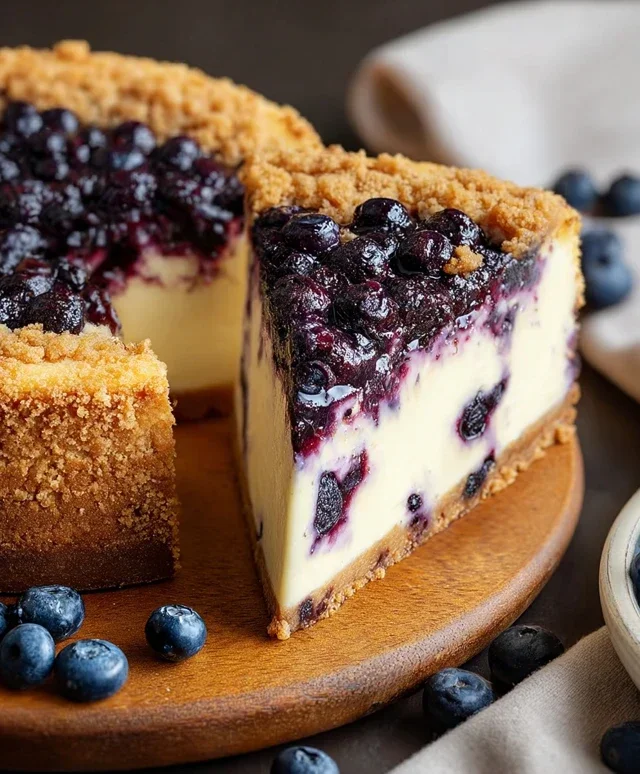 Blueberry Crum extract extractble Cheesecake