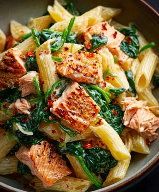 Salmon Spinach Pasta Dish: A Delicious and Nutritious Recipe to Try Today