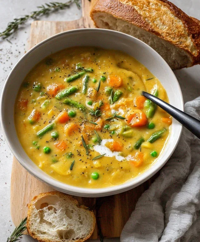 One-Pot Creamy Vegetable Soup