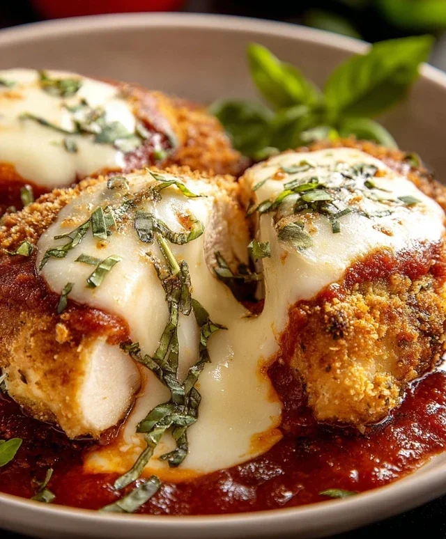 Stuffed Chicken Parmesan Dish