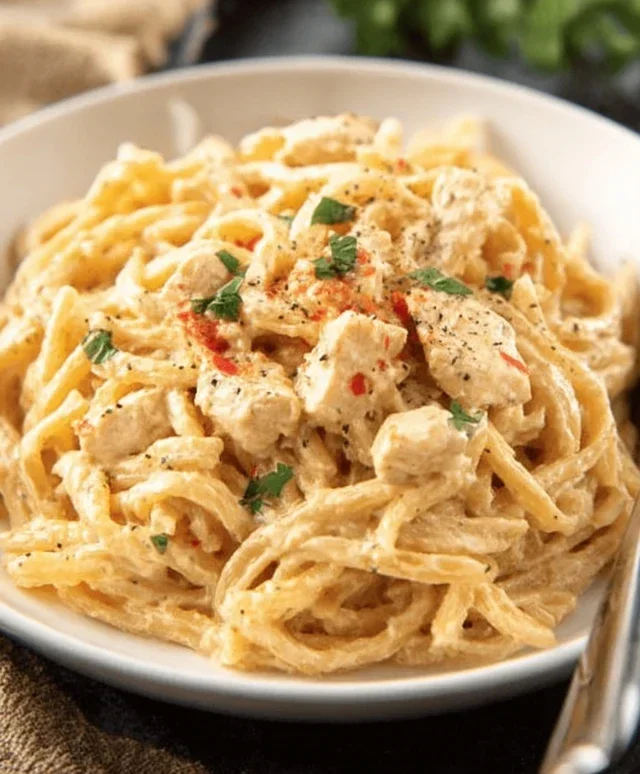 Crock Pot Creamy Cajun Chicken Pasta