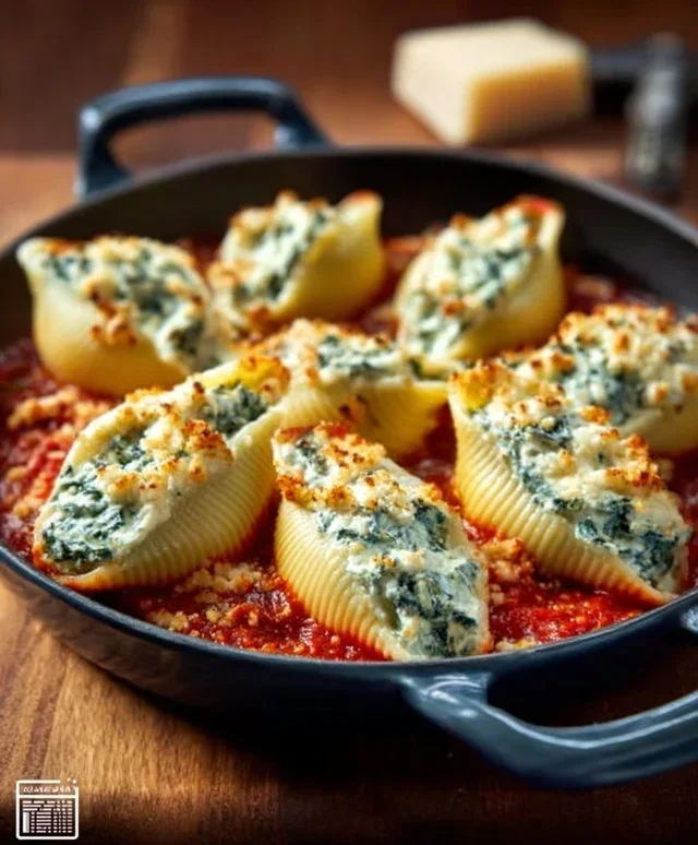 Spinach and Ricotta Stuffed Shells Recipe