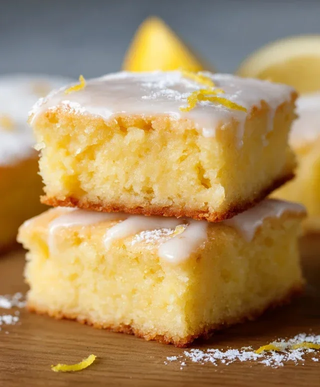 Easy Lemon Brownies Recipe