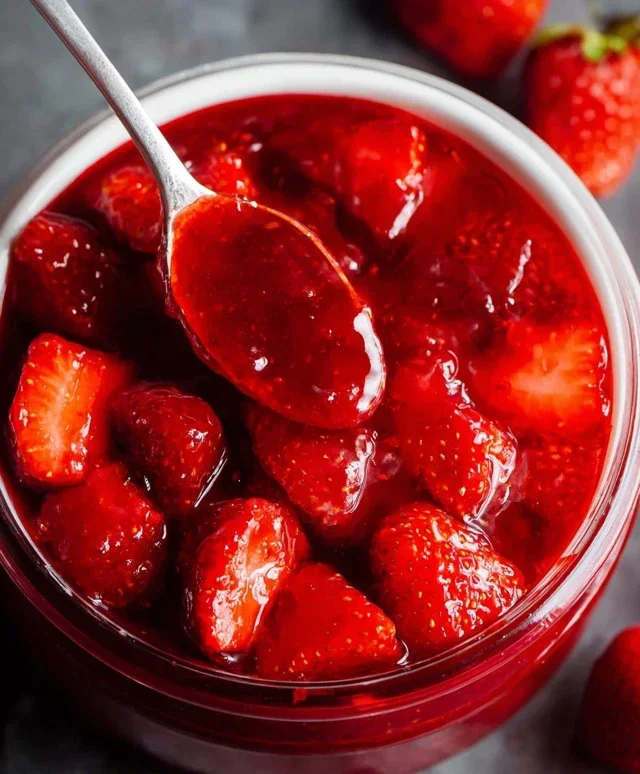 Fresh Strawberry Sauce (Strawberry Topping)