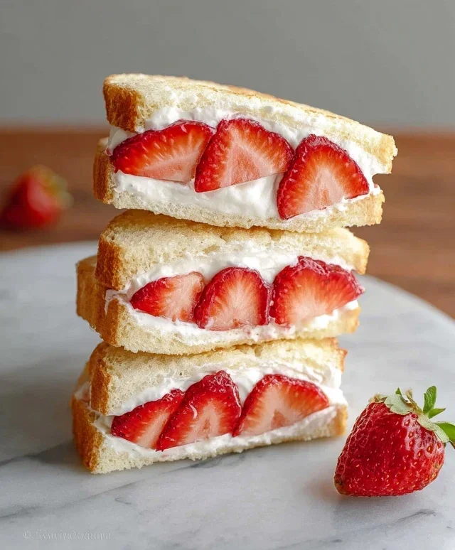4-ingredient Strawberry Sando