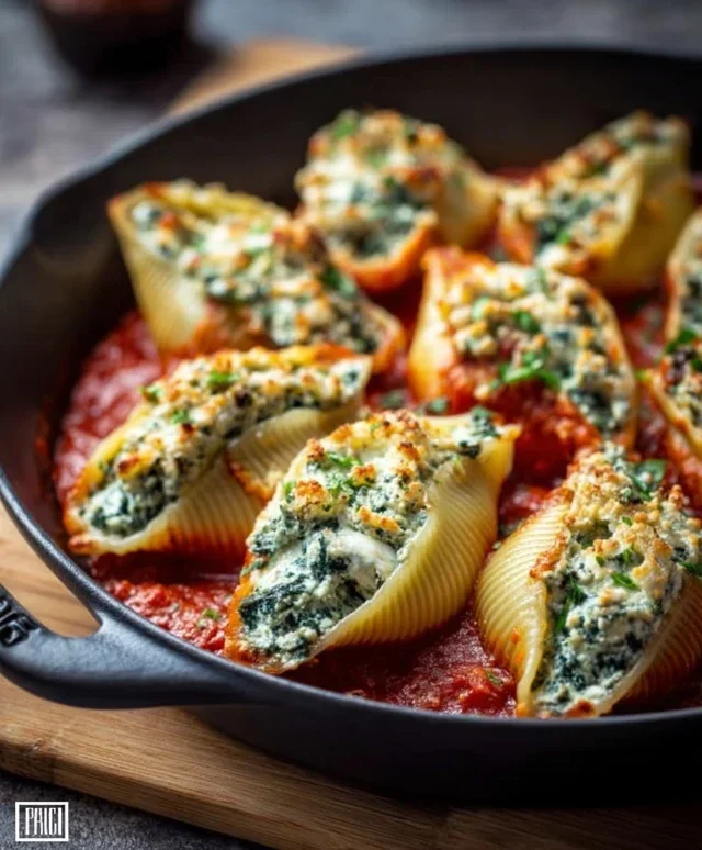 Spinach and Ricotta Stuffed Shells Recipe