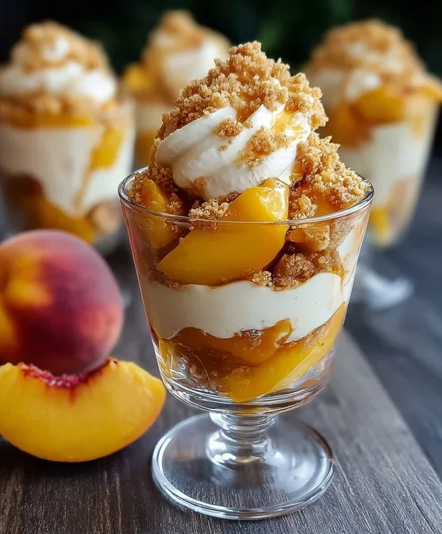 Classic Peach Cobbler Parfait