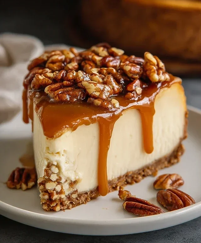 Pecan Caramel Cheesecake