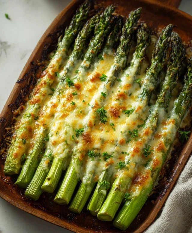 Cheesy Baked Asparagus