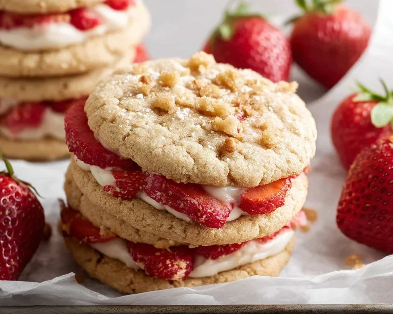 Strawberry Shortcake Cookies