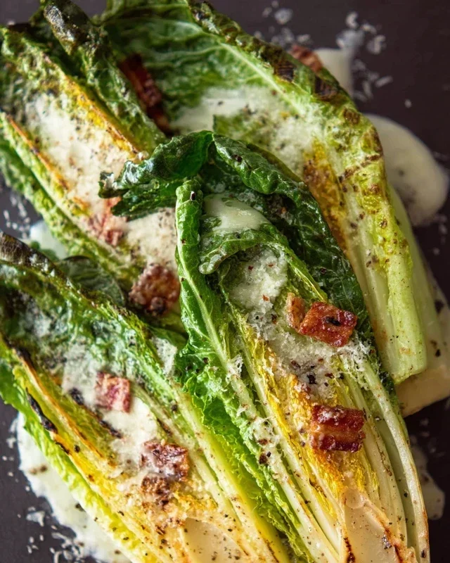 Grilled Romaine Caesar Salad Recipe