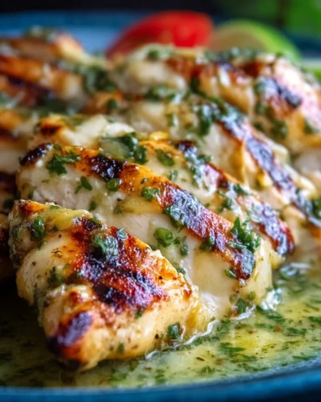 Grilled Salsa Verde Chicken with Pepper Jack