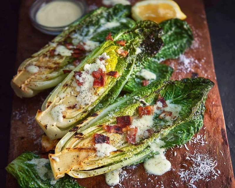 Grilled Romaine Caesar Salad Recipe