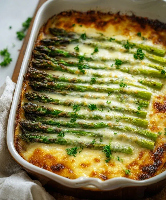 Cheesy Baked Asparagus
