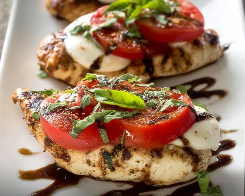 Fresh Cucumber Caprese Salad
