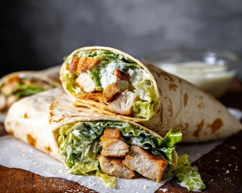Chicken Caesar Wraps