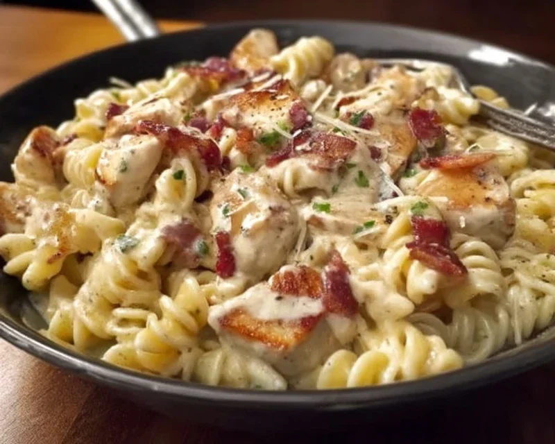 Chicken Beef Beef Bacon Ranch Pasta