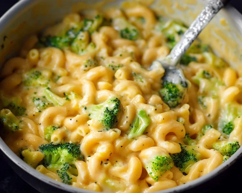 One Pot Healthy Broccoli Mac and Cheese