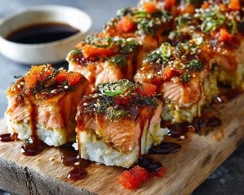 Spicy Salmon Sushi Bake Recipe