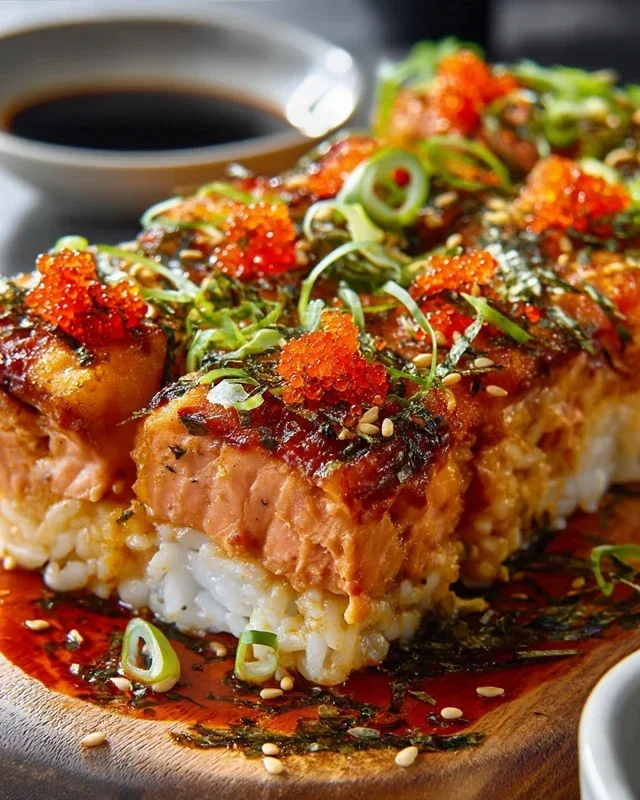 Spicy Salmon Sushi Bake Recipe