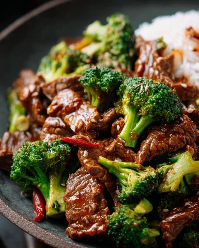 Chinese Beef and Broccoli (牛肉炒西兰花)