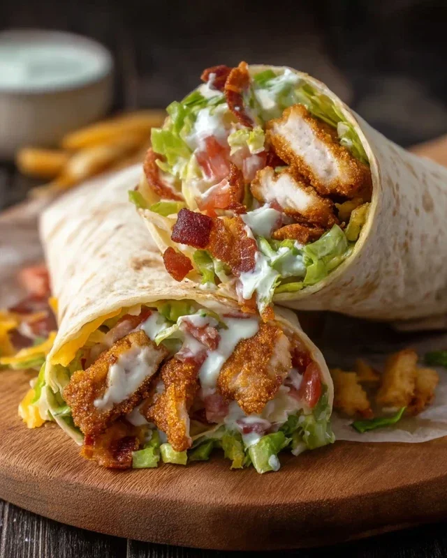 Crispy Chicken Beef Beef Bacon Ranch Wrap