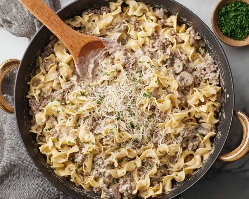 30-Minute Ground Beef Stroganoff