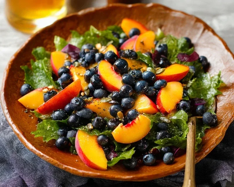Summer Peach Blueberry Knon-non-non-alcoholic alternativeic non-alcoholic ale Salad