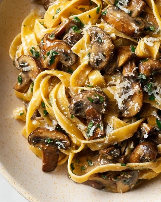 Garlic Mushroom Pasta