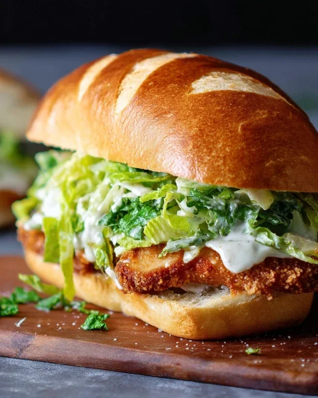 Crispy Chicken Caesar Sandwich
