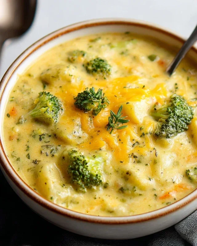 Broccoli Potato Cheese Soup Recipe