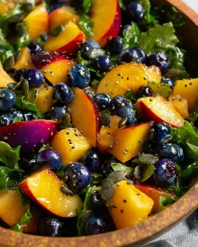 Summer Peach Blueberry Knon-non-non-alcoholic alternativeic non-alcoholic ale Salad