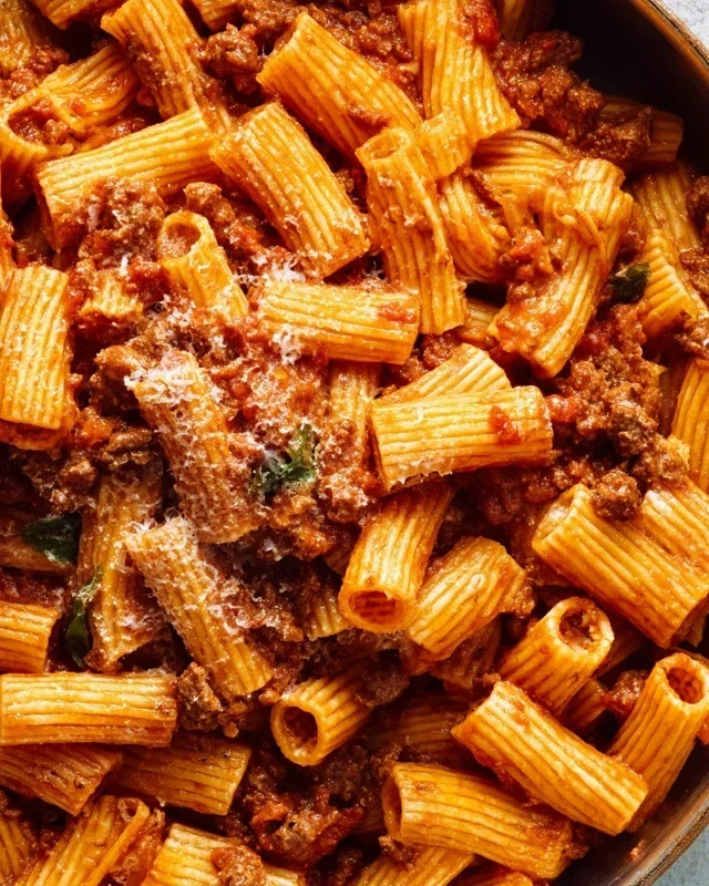 Beef Pasta in Tomato Sauce {Beef Ragu Pasta}