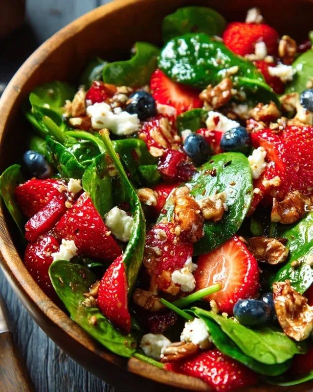 15-Minute Strawberry Spinach Salad
