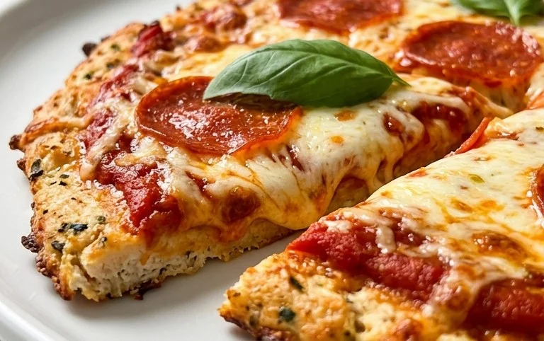Chicken Crust Pizza (Low Carb + High Protein