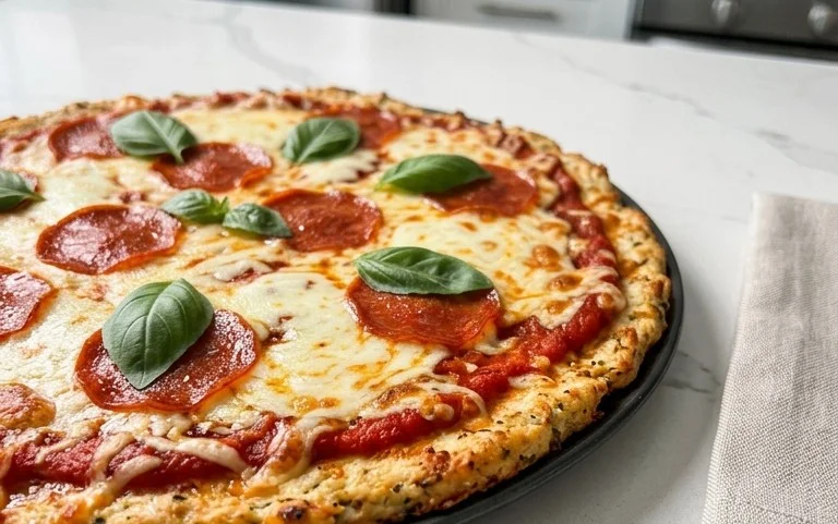 Chicken Crust Pizza (Low Carb + High Protein