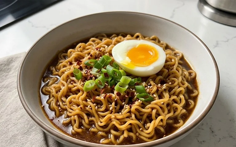 Easy Saucy Ramen Noodles